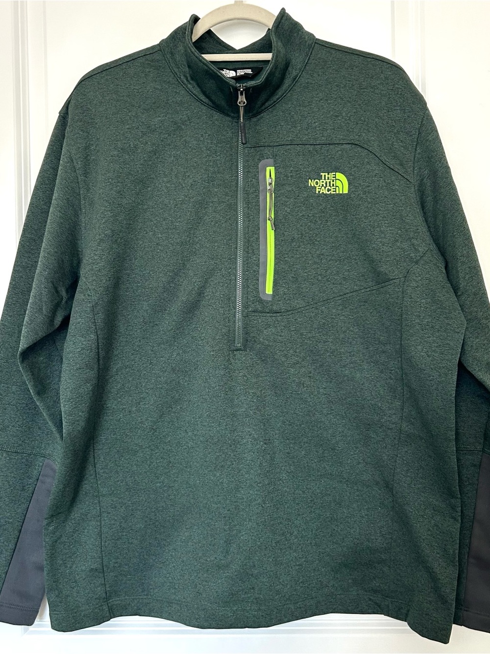 The North Face Canyonlands 1/2-Zip Fleece Pullover - Green/Neon XL Gorpcore